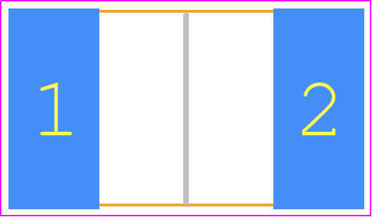 35601R0FT - TE Connectivity PCB footprint - Resistor Chip - Resistor Chip - 35601R0FT