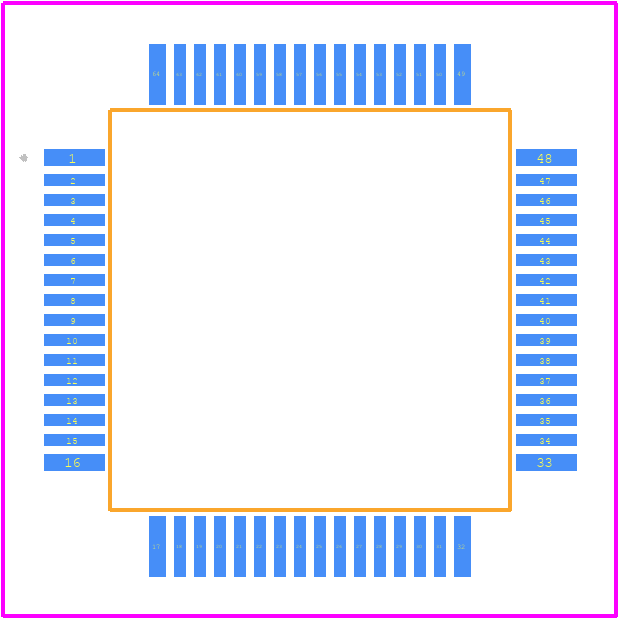 LPC11U24FBD64/401 - NXP PCB footprint - Other - Other - LPC11U24FBD64/401-2