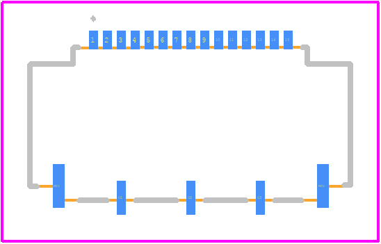 FH41-15S-0.5SH(99) - Hirose PCB footprint - Other - Other - FH41-15S-0.5SH(99)-1