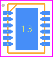 LT4356HDE-3#PBF - Analog Devices PCB footprint - Small Outline No-lead - Small Outline No-lead - 12-Lead (3mm × 4mm) Plastic DFN