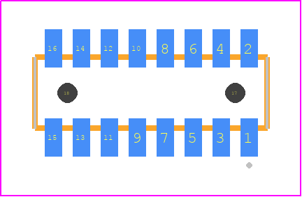 CLM-108-02-G-D-A - SAMTEC PCB footprint - Other - Other - CLM-108-02-XX-D-A