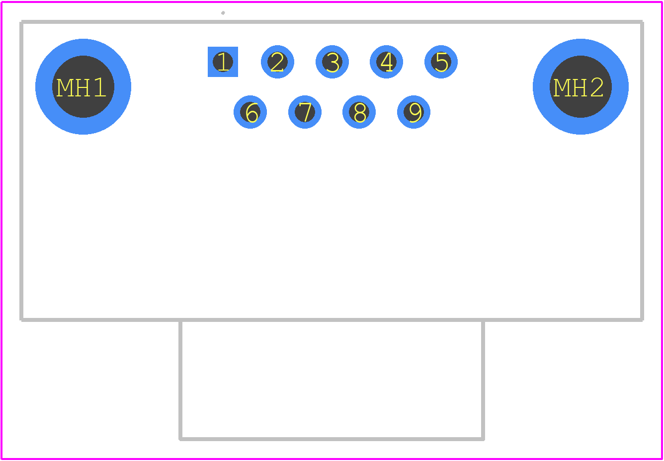 09651626811 - HARTING PCB footprint - Other - Other - 09651626811-1