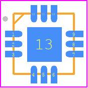 MAX16990ATCD/VY+ - Analog Devices PCB footprint - Quad Flat No-Lead - Quad Flat No-Lead - T1233Y+4-