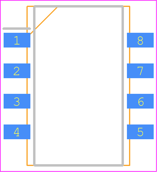 PDP1-S5-S12-M - CUI Inc. PCB footprint - Small Outline Packages - Small Outline Packages - SMT8