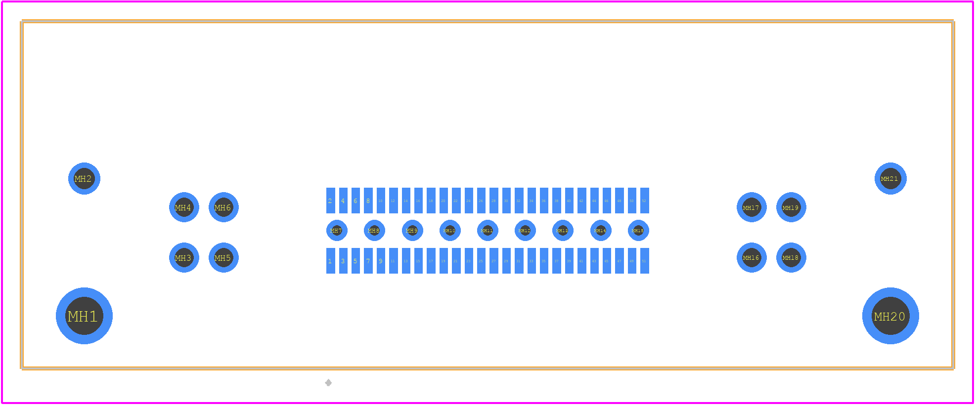 QMS-026-01-SL-D-RA-PC4-K - SAMTEC PCB footprint - Other - Other - QMS-026-01-SL-D-RA-PC4-K-5