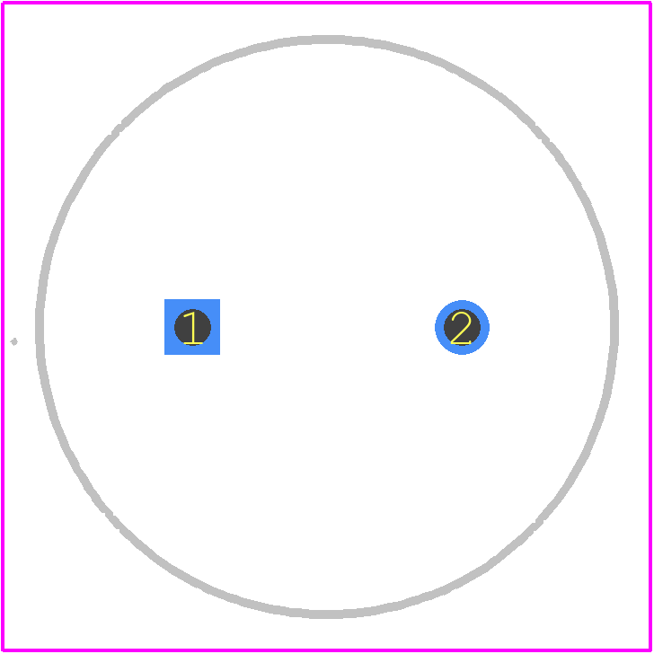 672D107F060EK5D - Vishay PCB footprint - Other - Other - (16 X 25mm