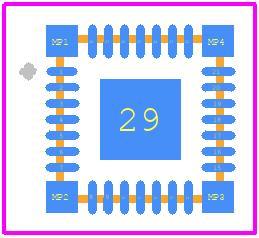 PIC32MM0032GPL028-I/M6 - Microchip PCB footprint - Other - Other - PIC32MM0032GPL028-I/M6-4
