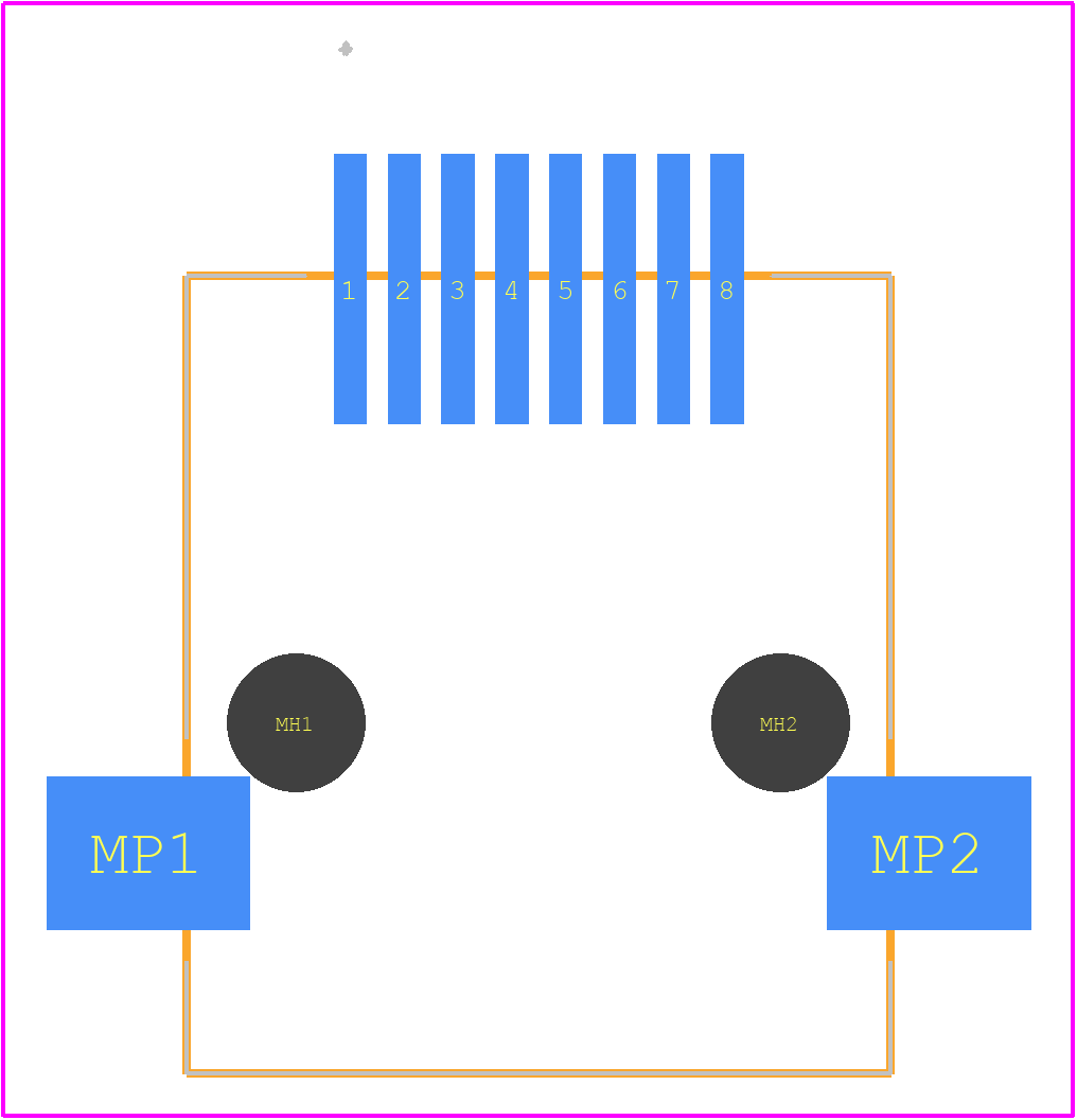 85542-7001 - Molex PCB footprint - Other - Other - 85542-7001-2