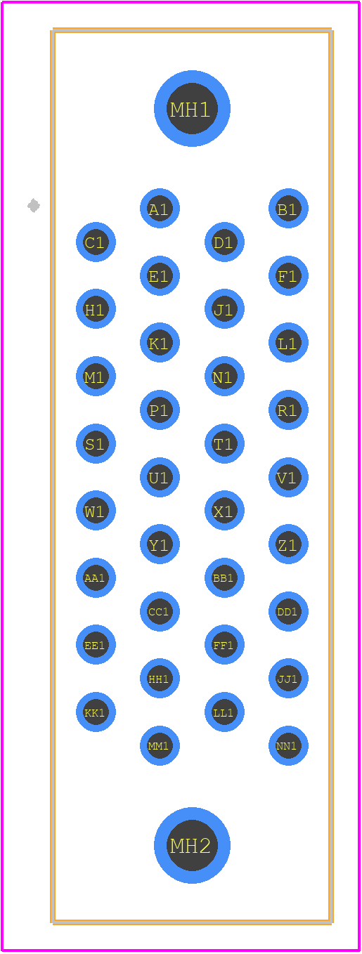 MM34F21GVIS - Radiall PCB footprint - Other - Other - MM34F21GVIS-4