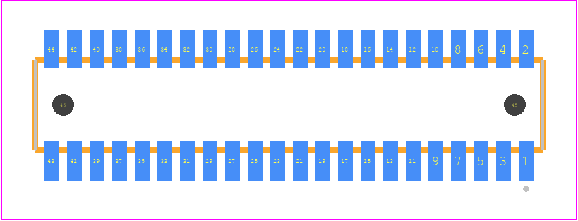 CLE-122-01-G-DV-A - SAMTEC PCB footprint - Other - Other - CLE-122-01-X-DV-A