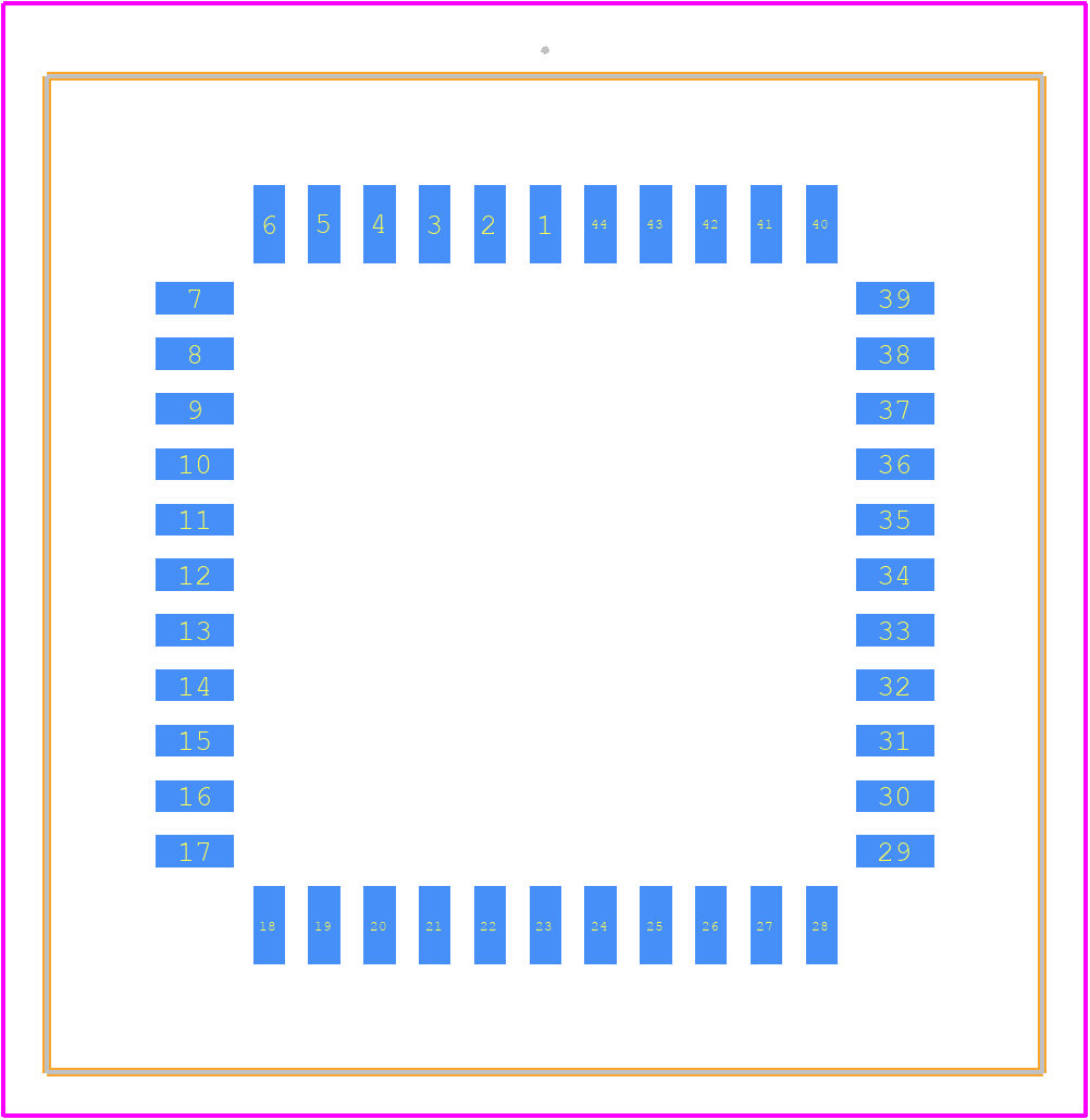 PLCC-44-SMT-TT - 3M PCB footprint - Other - Other - PLCC-44-SMT-TT-2