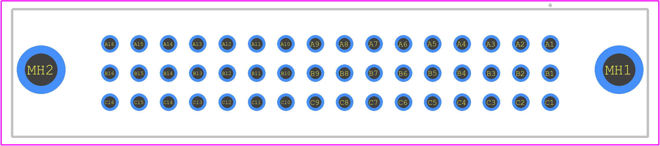 09281486519 - HARTING PCB footprint - Other - Other - 09281486519-2