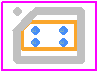 DS2401X-S+T - Analog Devices PCB footprint - BGA - BGA - N40B1+1