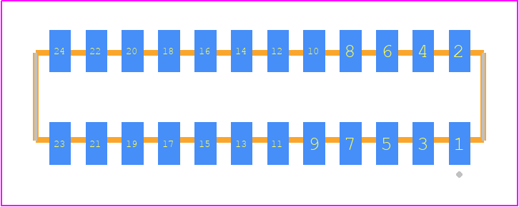CLP-112-02-G-D - SAMTEC PCB footprint - Other - Other - CLP-112-02-XXX-D