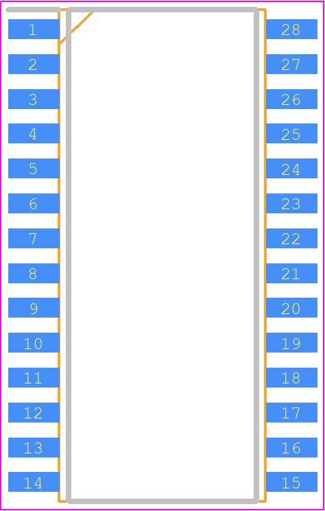 TM1638 - TITAN MICRO ELECTRONICS PCB footprint - Small Outline Packages - Small Outline Packages - TM1638