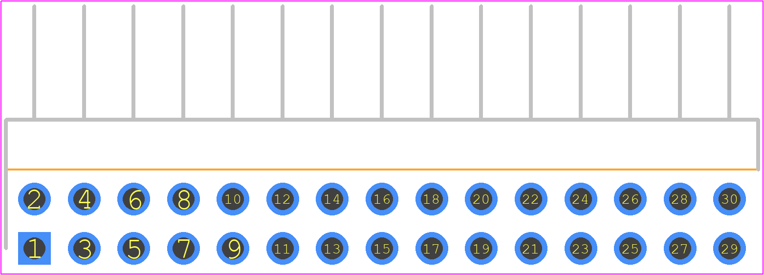 2330-5121-TG - 3M PCB footprint - Header, Unshrouded - Right Angle PTH Pin - Header, Unshrouded - Right Angle PTH Pin - 2330-5121-TG