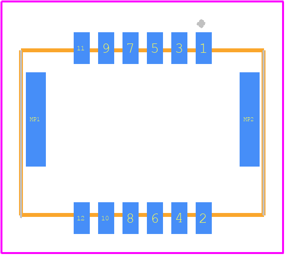 207760-1271 - Molex PCB footprint - Other - Other - 207760-1271-1