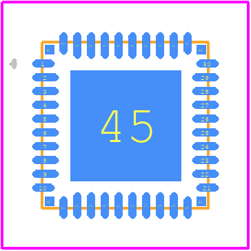 MPF5020AVNA0ES - NXP PCB footprint - Other - Other -  HVQFN40 (SOT618-14)
