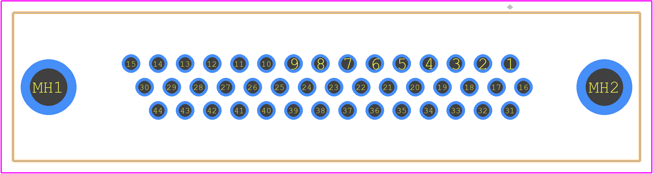 09563515513 - HARTING PCB footprint - Other - Other - 09563515513-1