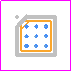 IS31FL3190-UTLS2-TR - Lumissil Microsystems PCB footprint - BGA - BGA - IS31FL3190-UTLS2-TR