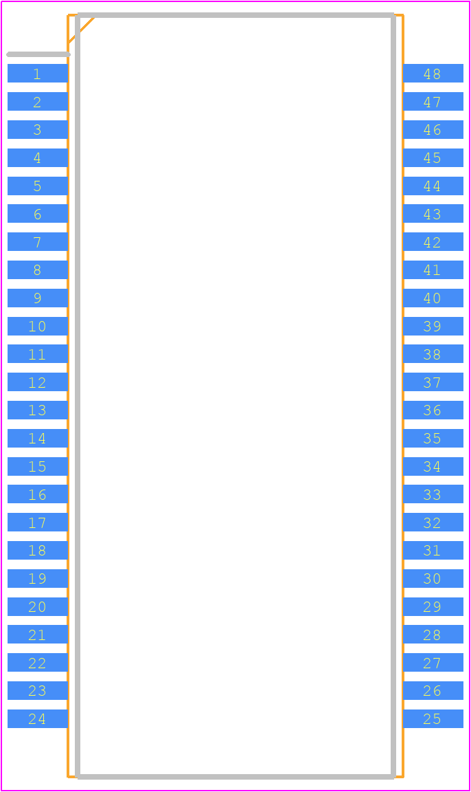 QT48A03 - TNK PCB footprint - Small Outline Packages - Small Outline Packages - QT48A03