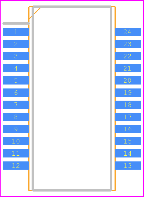 QT24A01 - TNK PCB footprint - Small Outline Packages - Small Outline Packages - QT24A01