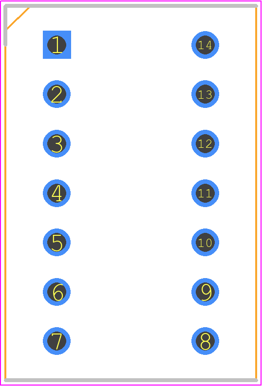 SA43-11SURKWA - Kingbright PCB footprint - Dual-In-Line Sockets - Dual-In-Line Sockets - SA43-11SURKWA