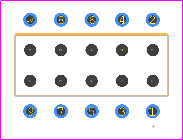 BCS-105-S-D-PE - SAMTEC PCB footprint - Other - Other - BCS-105-XXX-D-PE