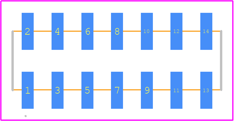 M20-8760746 - Harwin PCB footprint - Other - Other - M20-8760746-2