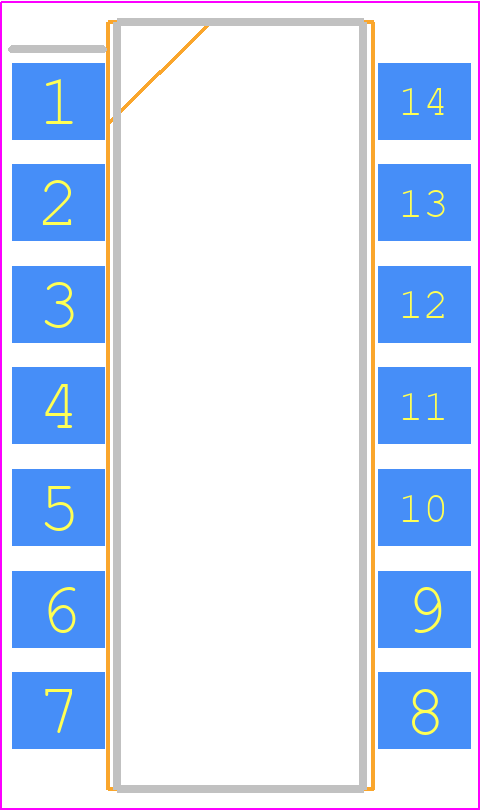 DCP010505BP-U/700 - Texas Instruments PCB footprint - Small Outline Packages - Small Outline Packages - DCP010505BP-U/700-1