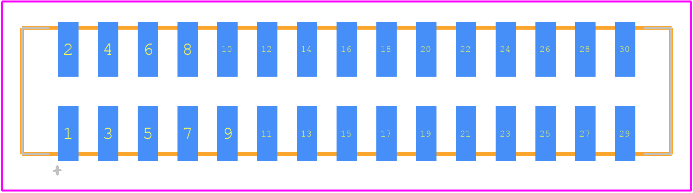 151118-1630 - Molex PCB footprint - Other - Other - 151118-1630-2