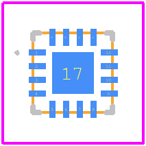 CMD204C3 - Qorvo PCB footprint - Other - Other - Plastic QFN 3x3 mm x 16 leads