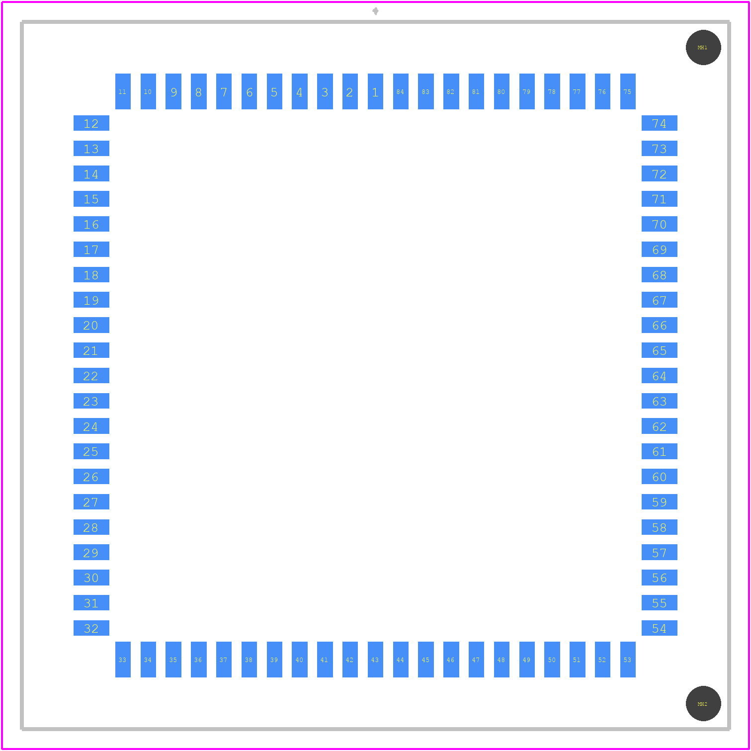 PLCC-084-F-A-TR - SAMTEC PCB footprint - Other - Other - PLCC-084-F-A-TR-4