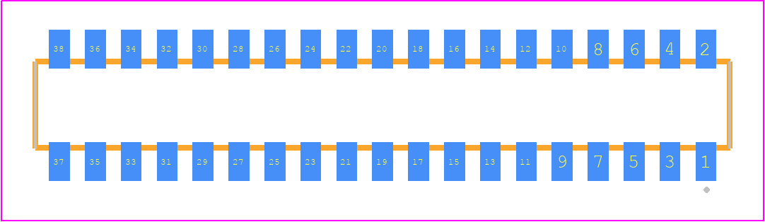 CLP-119-02-L-DH - SAMTEC PCB footprint - Other - Other - CLP-119-02-YYY-DH