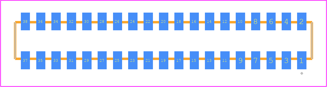 CLP-119-02-L-D-TR - SAMTEC PCB footprint - Other - Other - CLP-119-02-XXX-D-TR