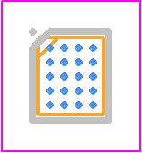 ISL98607BEIAZ-T - Renesas Electronics PCB footprint - BGA - BGA - 20 Ball (4x5 bump, 0.4mm pitch) WLCSP