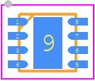RFSW8000TR7 - Qorvo PCB footprint - Small Outline No-lead - Small Outline No-lead - RFSW8000TR7