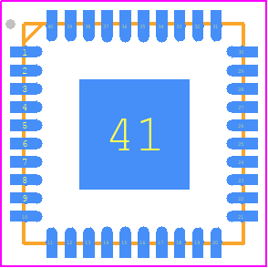 CDCU877RHATG4 - Texas Instruments PCB footprint - Quad Flat No-Lead - Quad Flat No-Lead - RHA0040D