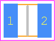 RL73H2ER75FTDF - TE Connectivity PCB footprint - Resistor Chip - Resistor Chip - RL73H2ER75FTDF