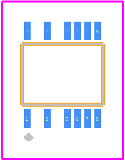 LT6376IMS#PBF - Analog Devices PCB footprint - Other - Other - Variation: MS16 (12) 16-Lead Plastic MSOP with 4 Pins Removed (Reference LTC DWG # 05-08-1847 Rev A)
