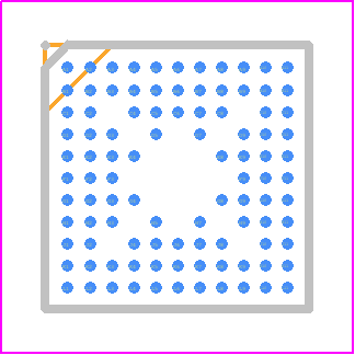 EPM240ZM100I8N - Intel PCB footprint - BGA - BGA - 100MBGA