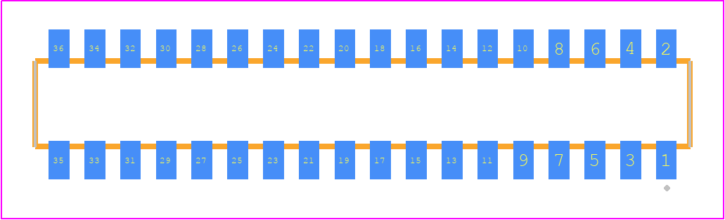 CLP-118-02-F-DH - SAMTEC PCB footprint - Other - Other - CLP-118-02-YYY-DH