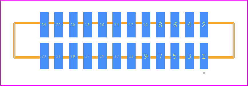 SFM-112-T2-S-D-P-TR - SAMTEC PCB footprint - Other - Other - SFM-112-YY-ZZZ-D-P-TR