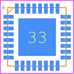 PHY1078-01QT-RR - Analog Devices PCB footprint - Quad Flat No-Lead - Quad Flat No-Lead - 32 TQFN-EP T3255+4