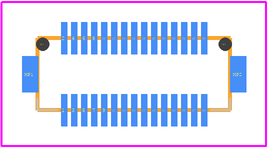 DF12(3.0)-30DS-0.5V(86) - Hirose PCB footprint - Other - Other - DF12(3.0)-30DS-0.5V(86)-2