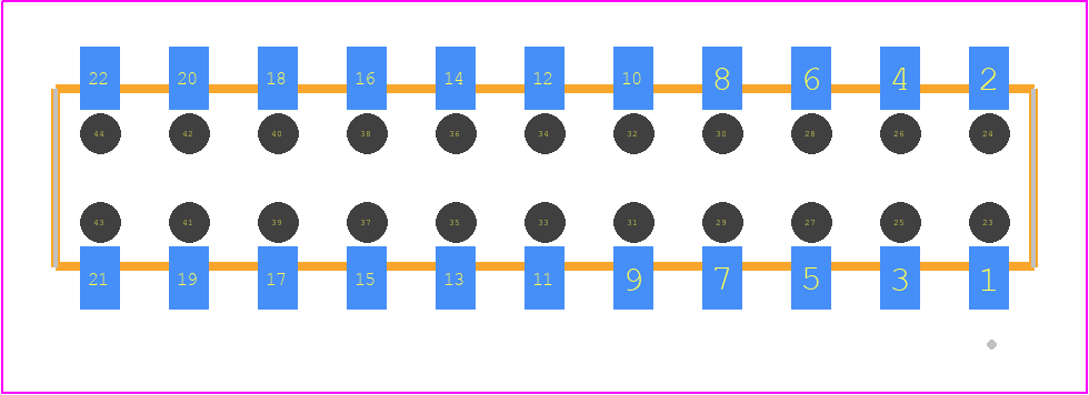 CLT-111-02-S-D-BE - SAMTEC PCB footprint - Other - Other - CLT-111-02-XX-D-BE