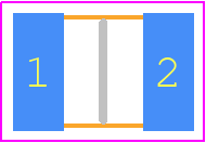 FCR1210LT10K0 - Stackpole Electronics, Inc. PCB footprint - Resistor Chip - Resistor Chip - FCR1210-3