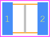 GCJ32EC71H106KA01L - Murata Electronics PCB footprint - Capacitor Chip Non-polarised - Capacitor Chip Non-polarised - GCJ32 L=3.2mm W=2.5mm T=2.5mm