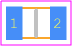 L08056R8DESTR - Kyocera AVX PCB footprint - Inductors Chip - Inductors Chip - 0805 (1.04 thickness)-2
