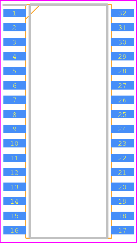 MFRC50001T - NXP PCB footprint - Small Outline Packages - Small Outline Packages - SO32: plastic small outline package; 32 leads; body width 7.5 mm